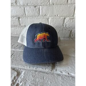 Richardson 115 Embroidered Bear Rainbow Snap Back Hat Medium/ Large